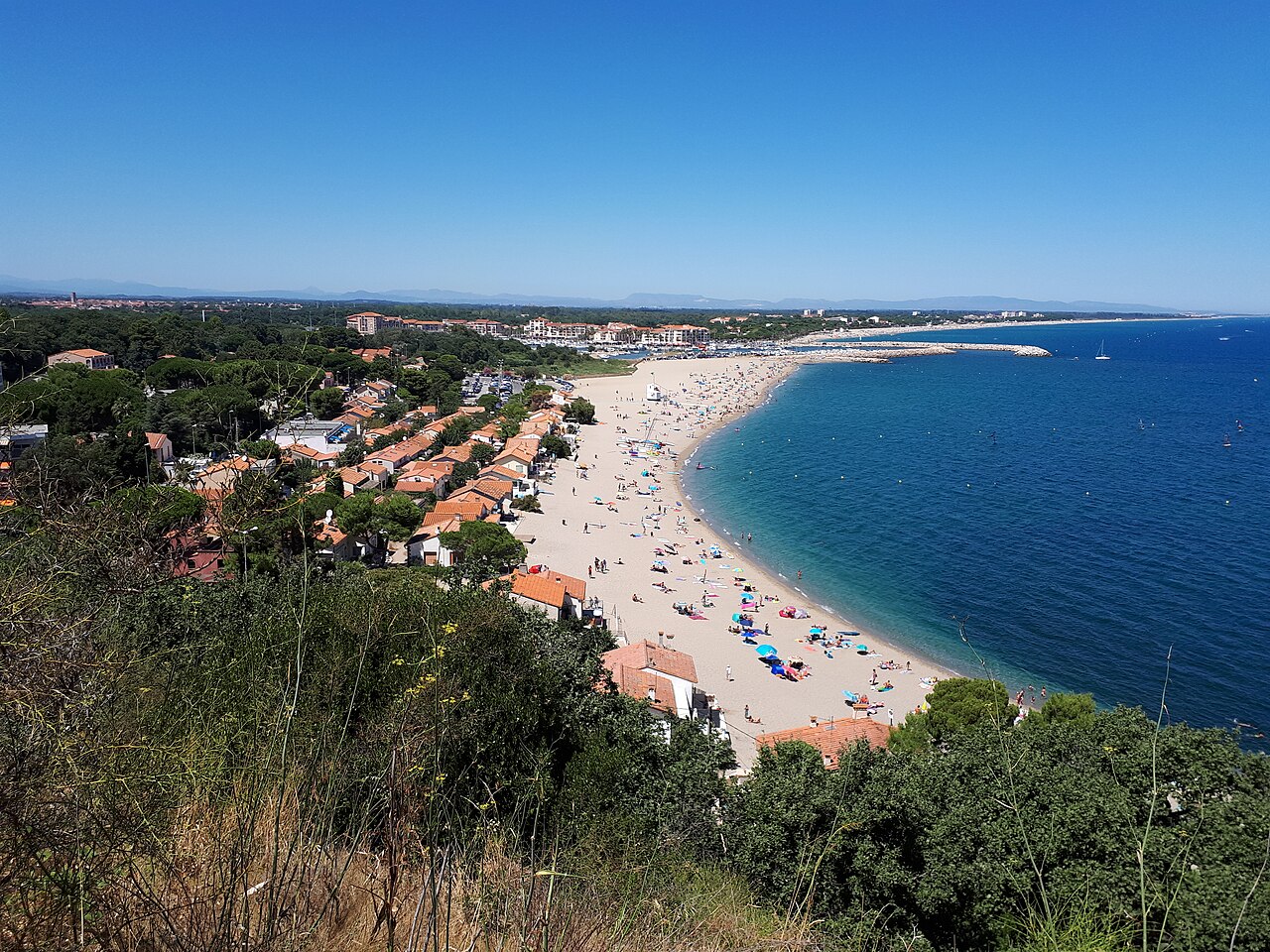 Argelès-sur-Mer en de Middellandse Zee